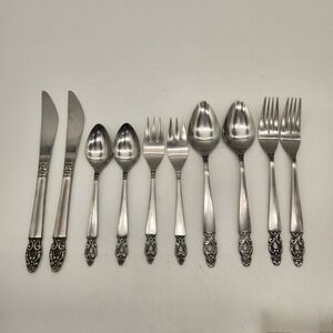 National Stainless Olof Flatware 2 - 5 Piece Place Settings Japan Vintage Disc
